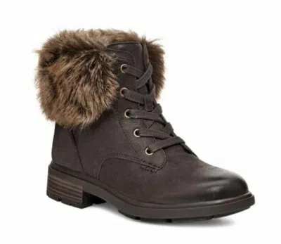 Ugg Harrison Lace Tipped 1123289-slth Boots Women's Black Leather Jobb2225 In Brown
