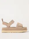Ugg Sand Leather Goldenstar Sandals In Sand