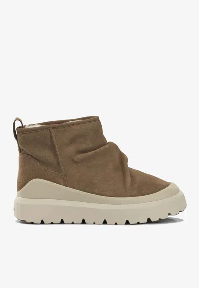 Ugg Heritage Utility Ankle Boots In Brown
