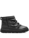 Ugg Heritage Utility Ankle Boots In Black Leather In Black