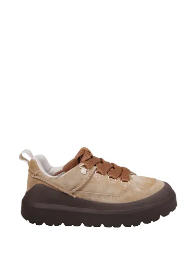 Ugg Heritage Utility Lace-up Sneakers In Nude