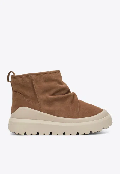 Ugg Heritage Utility Mini Snow Boots In Brown