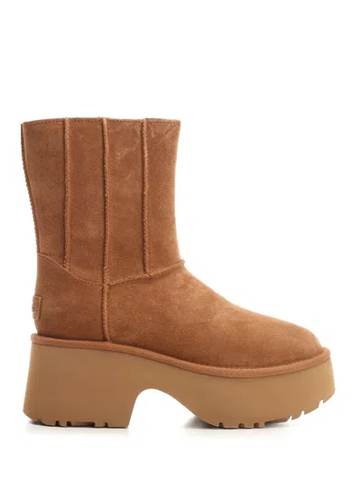 Ugg High Ankle Boot With Platform Scarpe Basse Brown