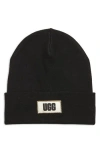 Ugg High Crown Beanie Hat In Black
