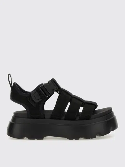 UGG FLAT SANDALS UGG WOMAN COLOR BLACK,H02653002