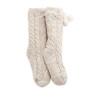 Ugg Pom-pom Fleece Lined Socks In Cream