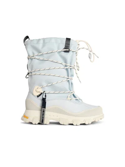 UGG HIGH-TOP REEF BLUE LEATHER BLEND BOOTS