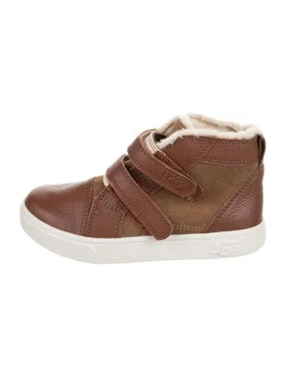 Pre-owned Ugg Kids' High Top Sneakers In Brown