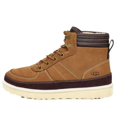 Ugg Highland High Top Lacing Fleece Lined Brown