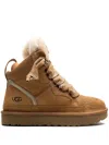 Ugg Highmel Lace-up Suede Sneakers In Brown
