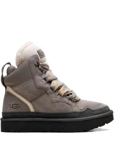 Ugg Highmel Suede Hi-top Sneakers In Gray