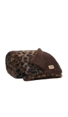 Ugg Home Everett Throw In Black Leopard