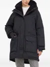 Ugg Hooded Pocket Coat In Blue