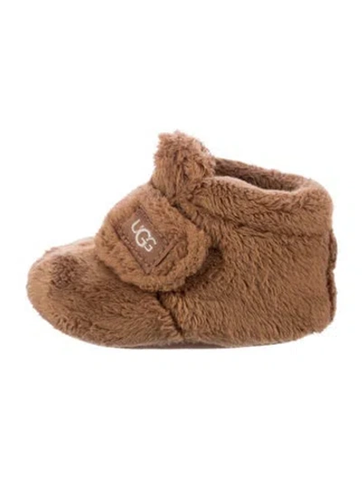 Pre-owned Ugg Babies' Infant Girls' Faux Fur Booties In Brown