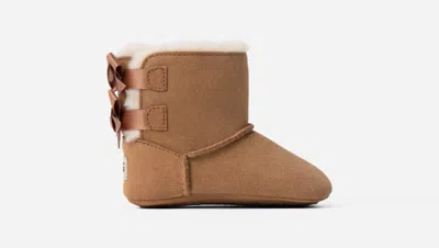Ugg ® Infants' Bailey Bow Sheepskin Classic Boots In Chestnut In Brown