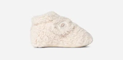 Ugg Baby Bixbee Booties In Natural Curly Faux Fur