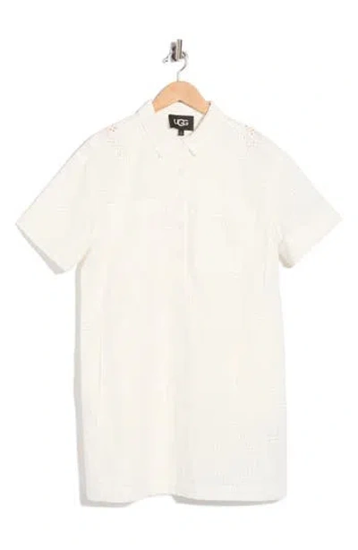 Ugg ® Inya Eyelet Polo Dress In White