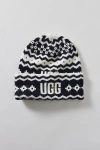 Ugg Isle Beanie In Black/white, Women's At Urban Outfitters In Neutral