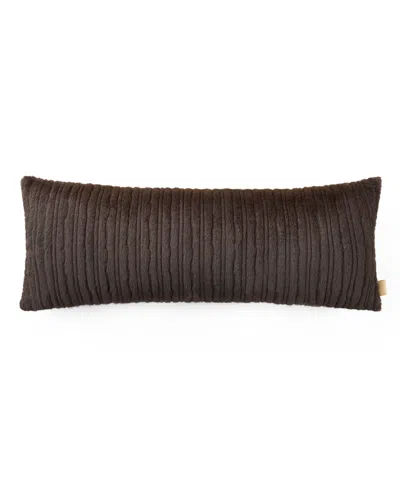 Ugg Jennis Faux Fur Pillow, 36" X 14" In Brown
