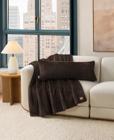 Ugg Jennis Throw, 50" X 70" In Brown