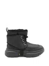 Ugg Lace-up Sheepskin Boot With Metal Details For Men In Black