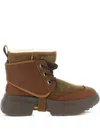 Ugg Ankle Boots With Round Toe And Pull Tab In Brown