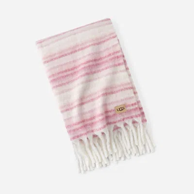 Ugg ® Joana Throw 50"x70" In Crème/dusty Orchid