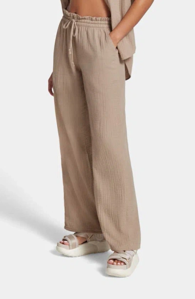 Ugg Karrie Cotton Gauze Lounge Pants In Putty