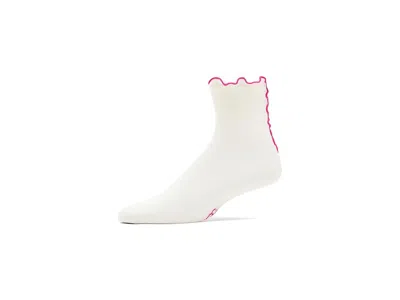 Ugg Karsyn Lettuce Edge Quarter Ii Sock Nimbus/woodviolet: One Size In White