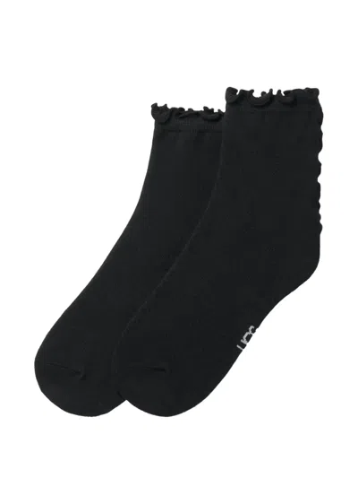 Ugg Karsyn Lettuce-edge Socks In Animal Print