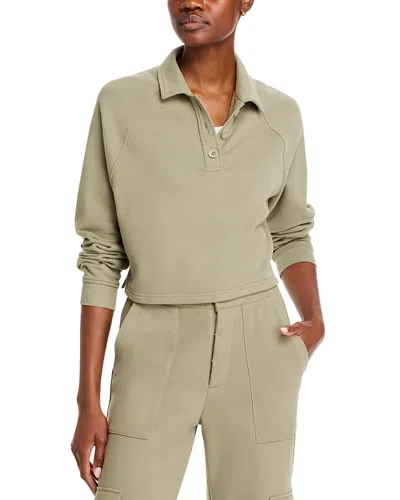 Ugg Kaylee Polo Sweatshirt In Moss Green