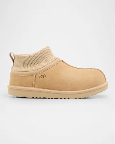 Ugg Kid's Classic Ultra Stretch Cuff Boots, Kids In Mustard Seed