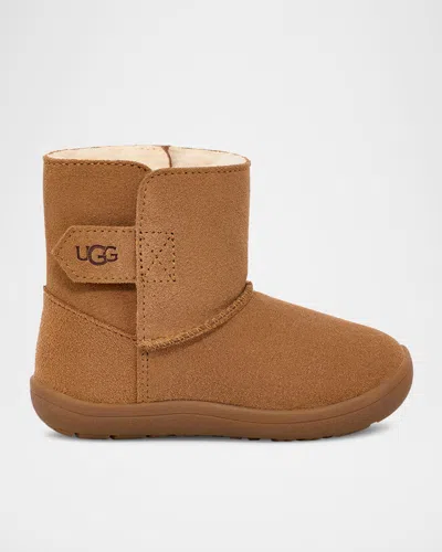 Ugg Kid's Keelan Ii Calf Suede Boots, Baby/toddlers In Chestnut