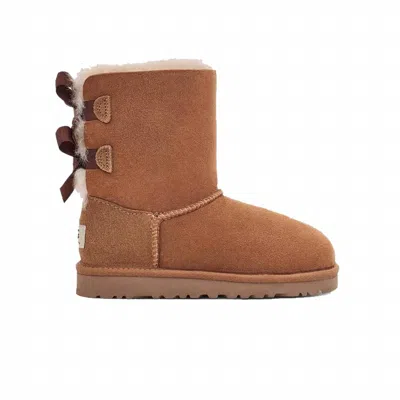 Ugg Kids Bailey Bow Ii Boots In Chestnut In Brown
