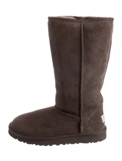 Pre-owned Ugg Kids Brown Suede  Boots