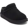 Ugg ® Kids' Classic Faux Shearling Slipper In Black