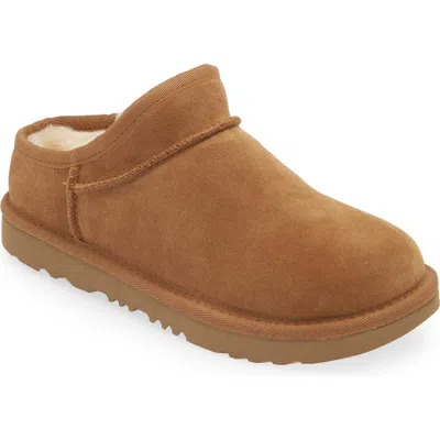 Ugg ® Kids' Classic Faux Shearling Slipper In Chestnut