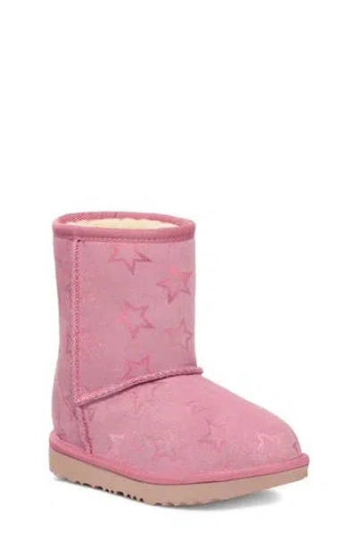 Ugg ® Kids' Classic Ii Iridescent Stars Boot In Dusty Orchid/pink Iridescent