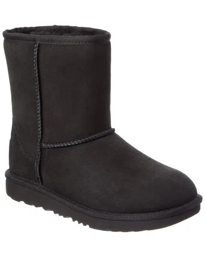 Ugg Kids Classic Ii Suede Boot In Black