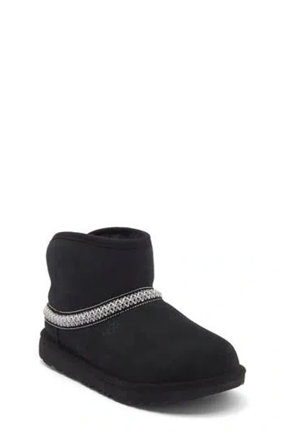 Ugg ® Kids' Classic Mini Crescent Boot In Black