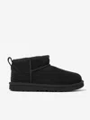 Ugg Classic Ultra Mini Sheepskin Ankle Boots 7-10 Yea In Black
