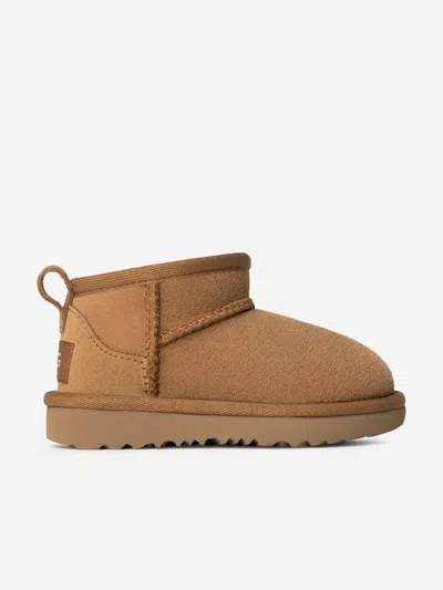 Ugg Kids Classic Ultra Mini Boots In Brown