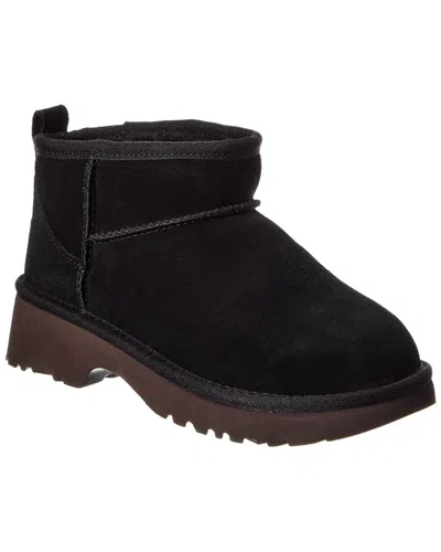 Ugg Kids Classic Ultra Mini New Heights Suede Boot In Multi