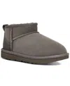 Ugg Grey Classic Ultra Mini Boots In Grey