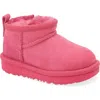 Ugg ® Kids' Classic Ultra Mini Water Resistant Boot In Berry