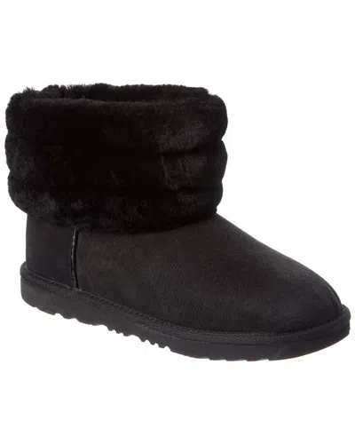 Ugg Kids Fluff Mini Quilted Suede Boot In Brown