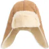 Ugg ® Kids' Genuine Shearling Trapper Hat In Brown