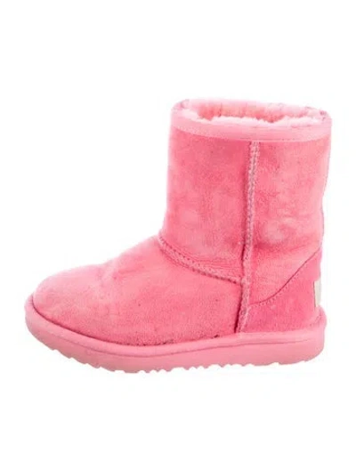 Pre-owned Ugg Kids Girls Boots In Pink
