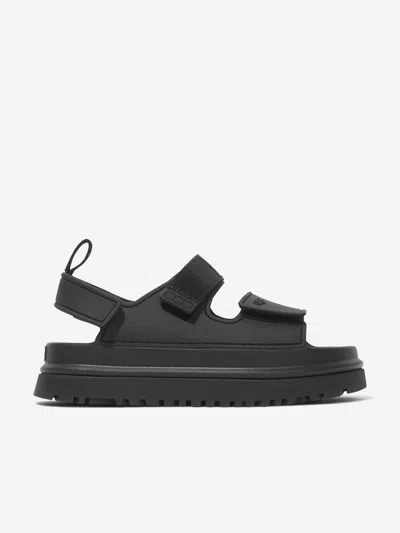 Ugg Kids Goldenglow Sandals In Black