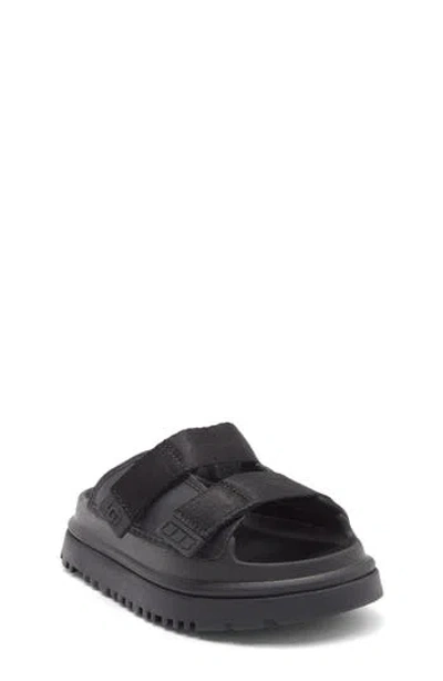 Ugg Goldenglow Slide (toddler/little Kid/big Kid) Kids Shoes Black : 3 Little Kid M, Polyester